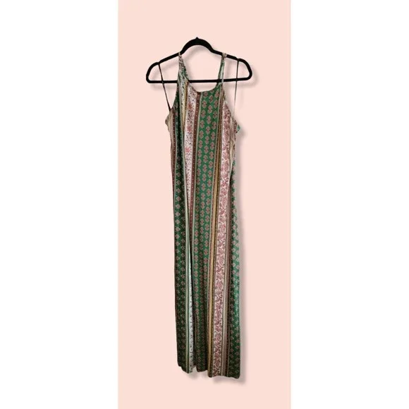 Forever 21 Green Boho Maxi Dress